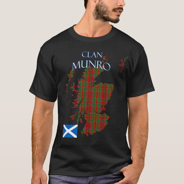 T-shirt Munro Scottish Clan Tartan Scotland (Devant)
