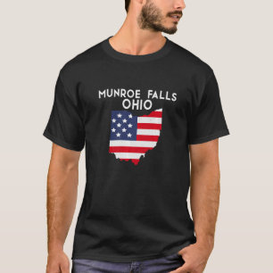 T-shirt Munroe Falls Ohio USA State America Travel Ohioan