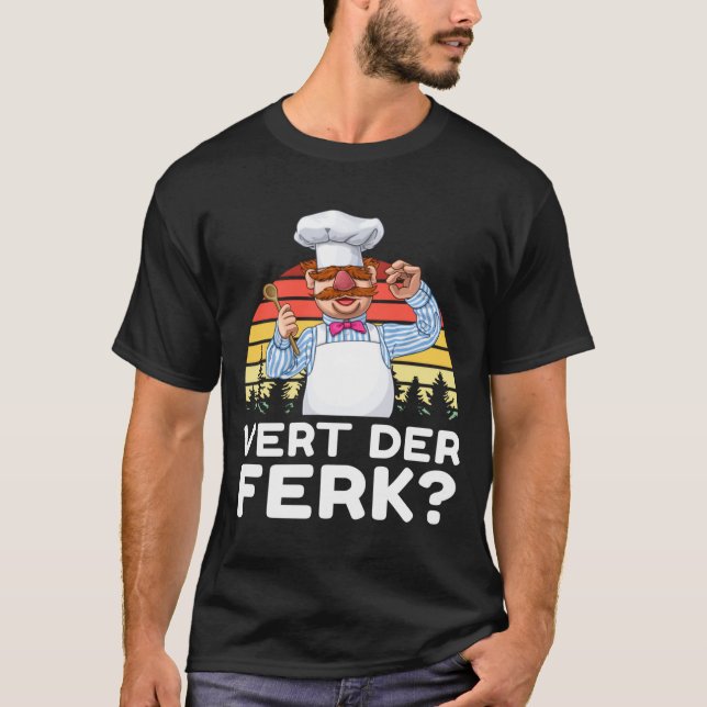 T-shirt Muppet Show Swedish Chef Expletive New Funny Stic  (Devant)