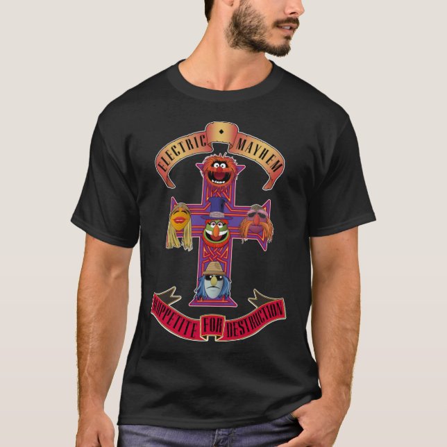 T-shirt Muppetite pour l'ami du désordre rétro (Devant)