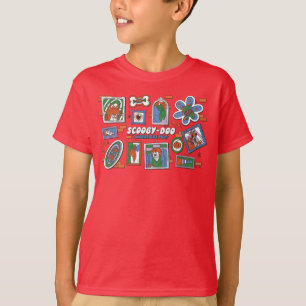 T-shirt Mur de cadres photo d'Halloween Scooby-Doo