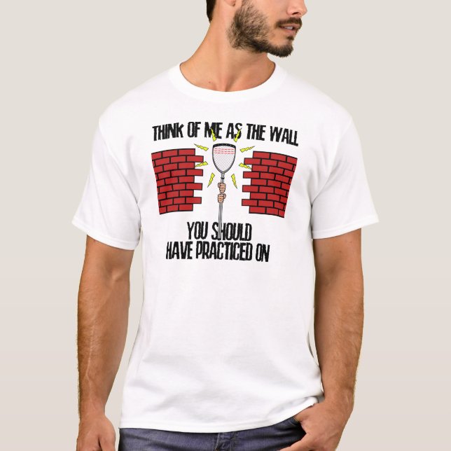 T-shirt Mur de gardien de but de lacrosse (Devant)