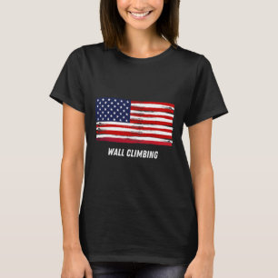 T-shirt Mur de soutien patriotique Escalade Équipe Sportiv