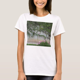 T-shirt Mur des roses roses, Florence Italie