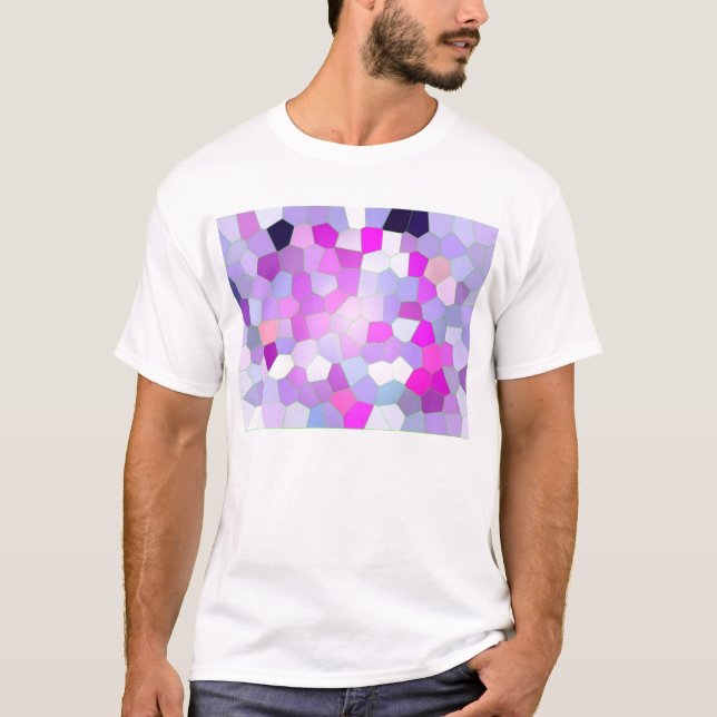 T-shirt mur en pierre pourpre (Devant)