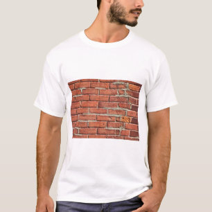 T-shirt Mur urbain en brique rouge élégant