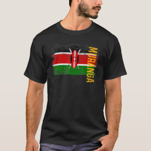T-shirt Muranga Kenya Drapeau Pour Kenyans Hommes Femmes E