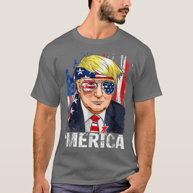 T-shirt Murica 4th of July American (Devant)