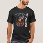 T-shirt Murica Patriotic Rottweiler 4th of July Dog 9<br><div class="desc">Murica Patriotic Rottweiler 4th of July Dog 9</div>