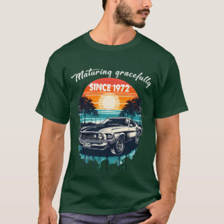 T-shirt Mûrissant avec grâce depuis 1972 Classique Caree g