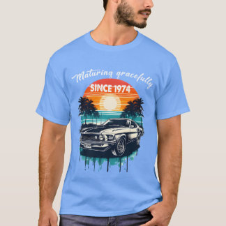 T-shirt Mûrissant avec grâce depuis 1974 Classique Caree r
