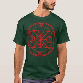 T-shirt Murmur Ars Goetia Sigil Red