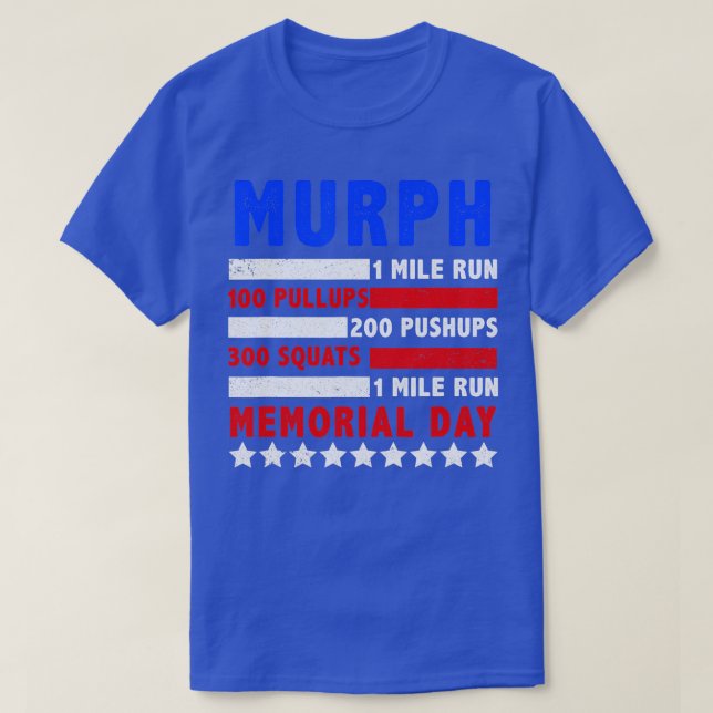 T-shirt Murph 2023 Memorial Day Workout Patriotic WOD 1 (Design devant)
