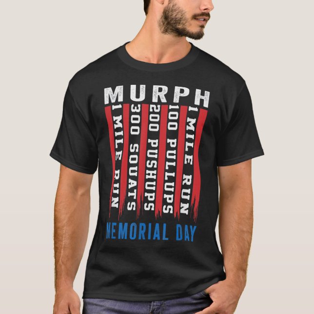 T-shirt Murph Challenge American Memorial Day entraînement (Devant)