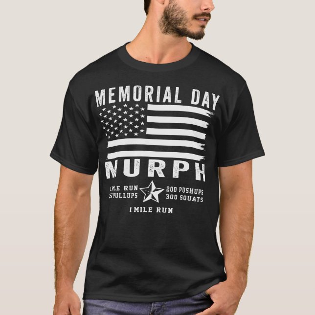T-shirt Murph Challenge Memorial Day entraînement Gym US D (Devant)