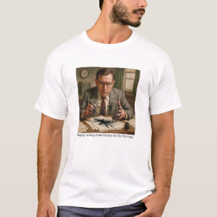 T-shirt Murphy écrivant sa loi pour la première fois.