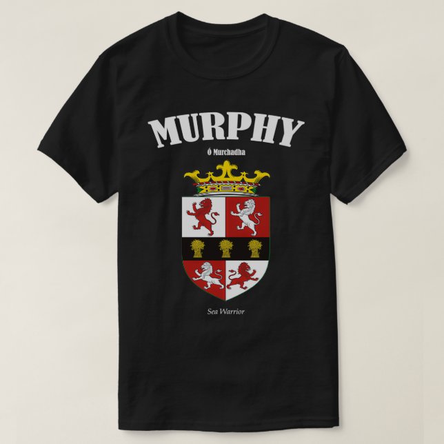 T-shirt Murphy Famille Manteau de Traduction d'armoiries a (Design devant)