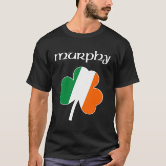 T-shirt Murphy Irish Nom Cadeau Irlande Shamrock Drapeau