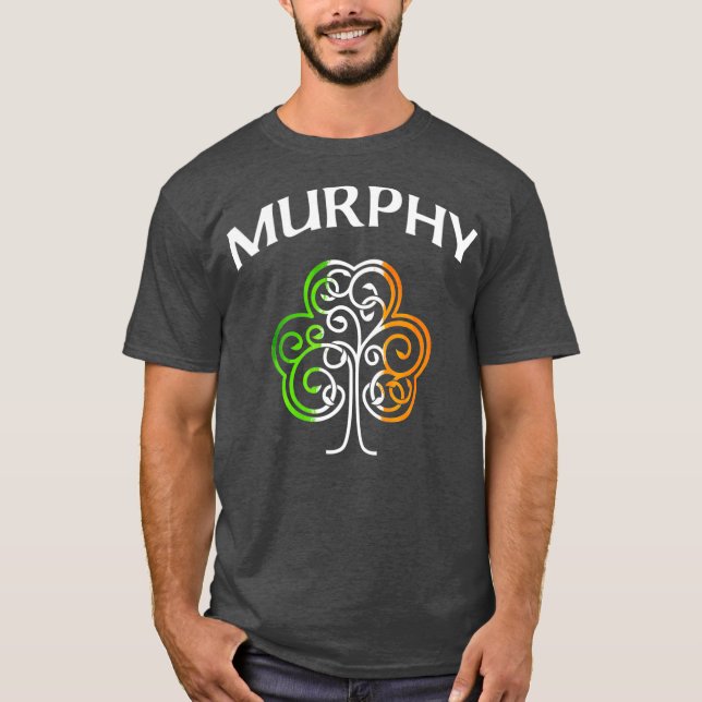 T-shirt Murphy Jour de la Saint Patrick Shamrock irlandais (Devant)