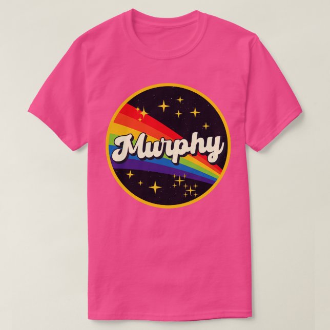 T-shirt Murphy Rainbow Dans L'Espace Style Vintage (Design devant)