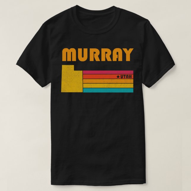 T-shirt Murray Utah Souvenir Vintage en détresse (Design devant)