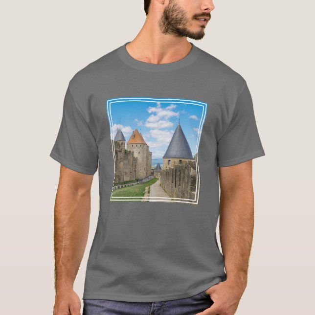 T-shirt Murs médiévaux de Carcassonne (Devant)