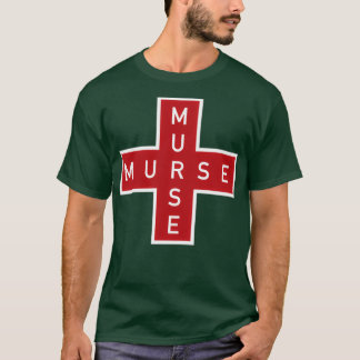 T-shirt Murse Male Nurse Red Cross