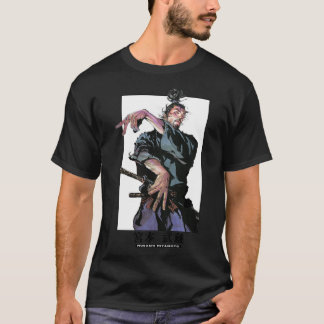 T-shirt musashi miyamoto-Art collection de panneaux coloré