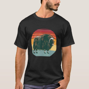 T-shirt Musc rétro Oxyde Musc Ox Animal arctique Umingmak 