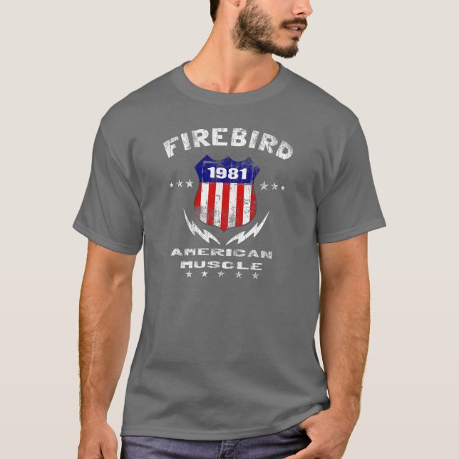 T-shirt Muscle 1981 américain de Firebird v3 (Devant)