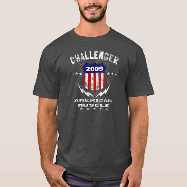 T-shirt Muscle 2009 américain de challengeur v3 (Devant)