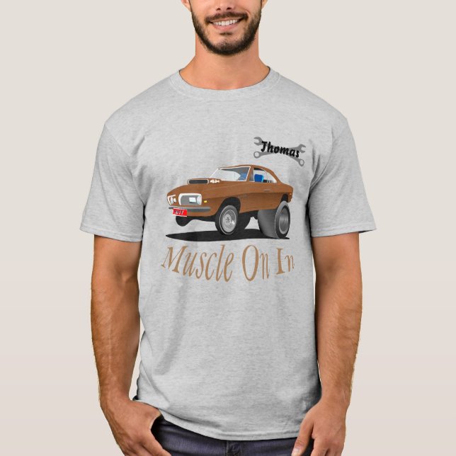 T-shirt Muscle Car Chevelle 454 Personnalisé (Devant)