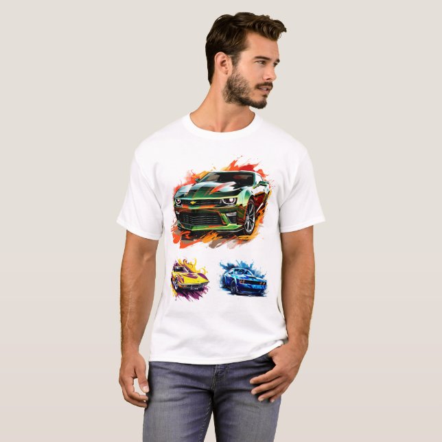 T-Shirt Muscle Cars (Devant entier)