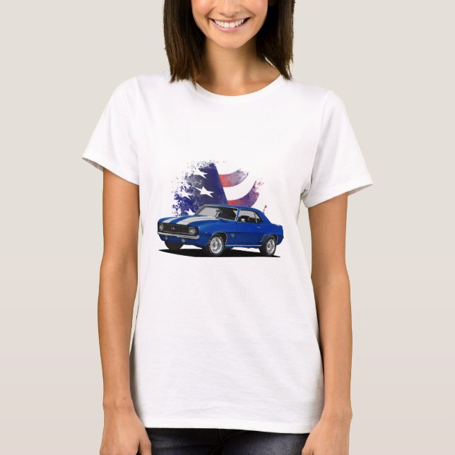 T-shirt Muscle du drapeau américain (Devant)