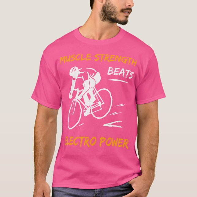 T-shirt Muscle Force bat Electro Power Mountainbiker (Devant)