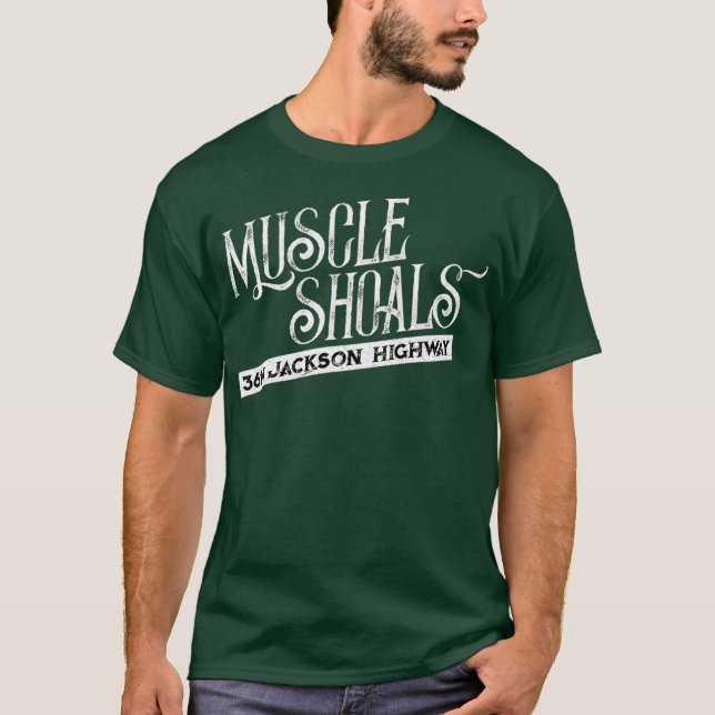 T-shirt Muscle Shoals AL Apparel Pour Amateurs De Musique  (Devant)