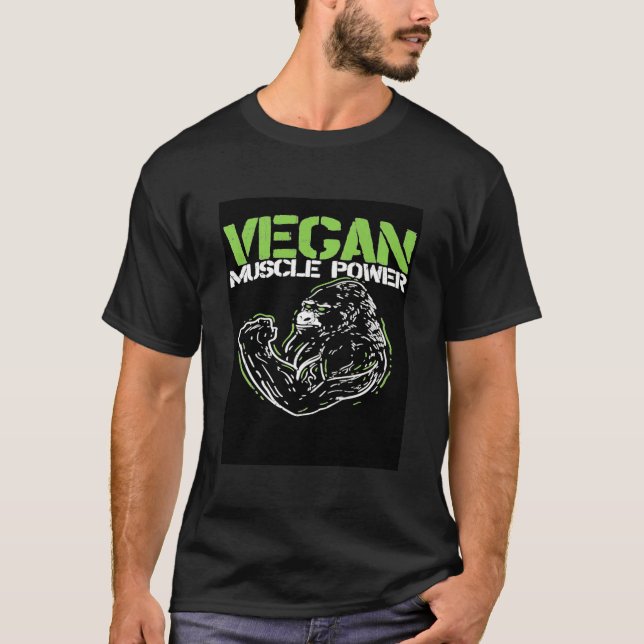 T-shirt Muscle végétal M0nkey Ape Love Animaux (Devant)