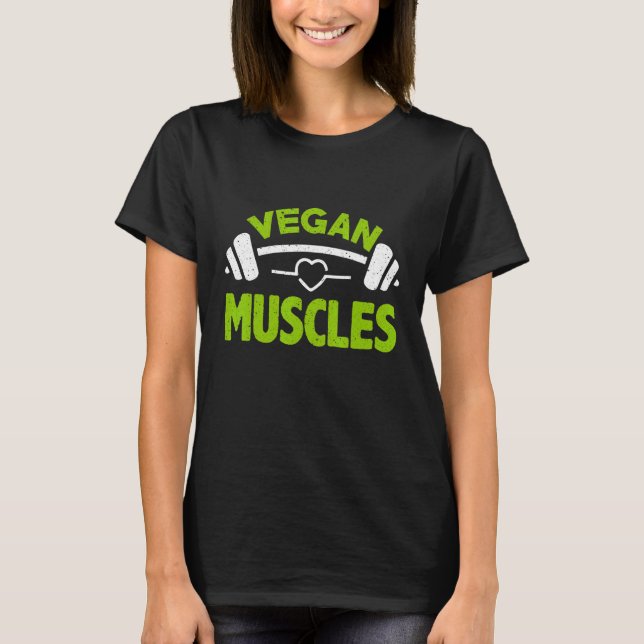 T-shirt Muscle Végétal Pour Végétarien Et Végétarien (Devant)
