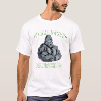 T-shirt Muscles Basés Sur plante Gorilla Powerlifter Worko