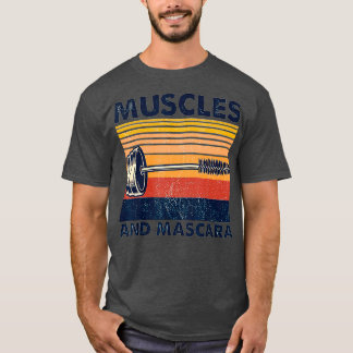 T-shirt Muscles Et Mascara Retro Vintage