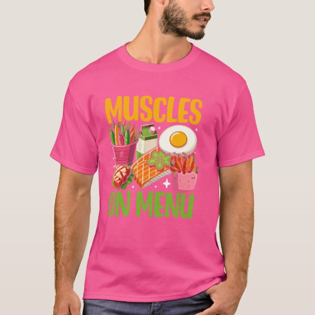 T-shirt Muscles sur menu Poids Lifting (Devant)