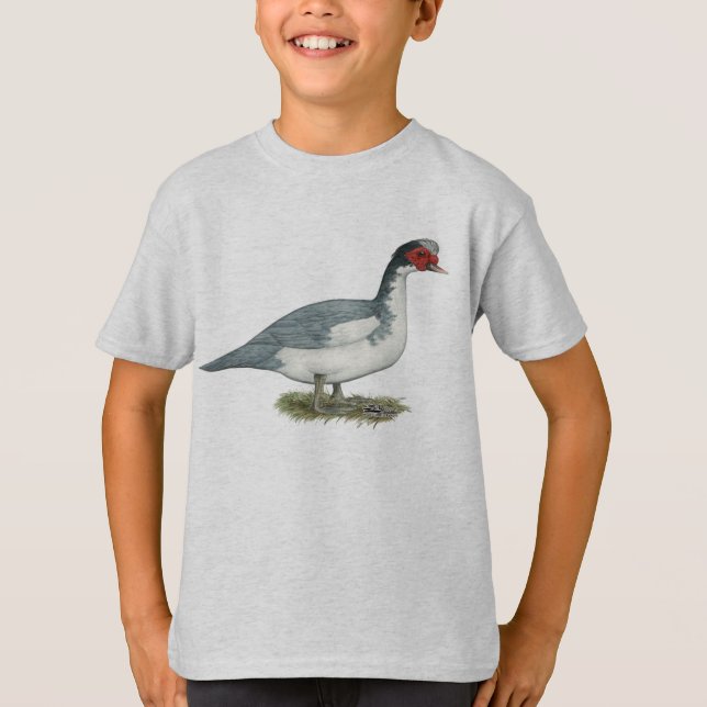 T-shirt Muscovy Blue Pied Drake (Devant)