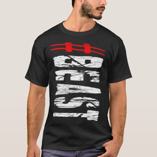 T-shirt musculation de force de levage de BEAST bodybuildi (Devant)