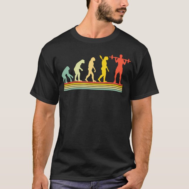 T-shirt Musculation Haltérophilie Powerlifting Évolution G (Devant)