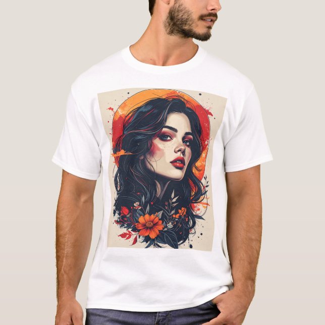 T-shirt Muse du Crépuscule Rouge (Devant)