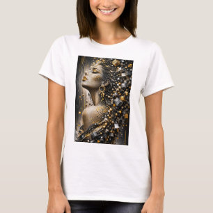 T-shirt Muse Fragmentée Dorée   Luxe 3D