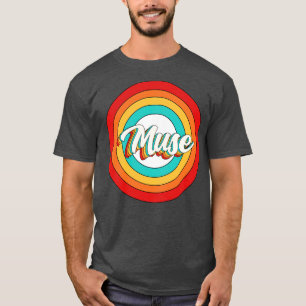 T-shirt Muse Nom Chemise Vintage Cercle Muse