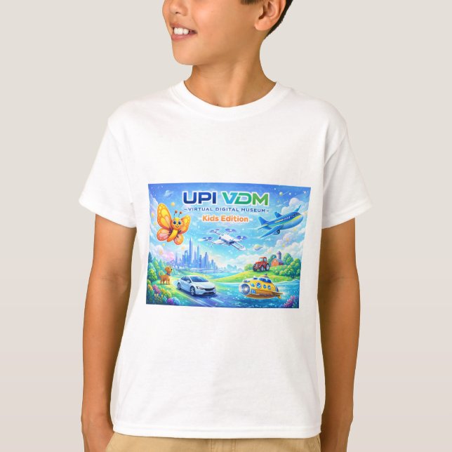 T-shirt Musée Virtuel Numérique UPI - Édition pour Enfants (Devant)