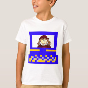 T-shirt MUSEUM Série Artiste Images Computer StrawGirl