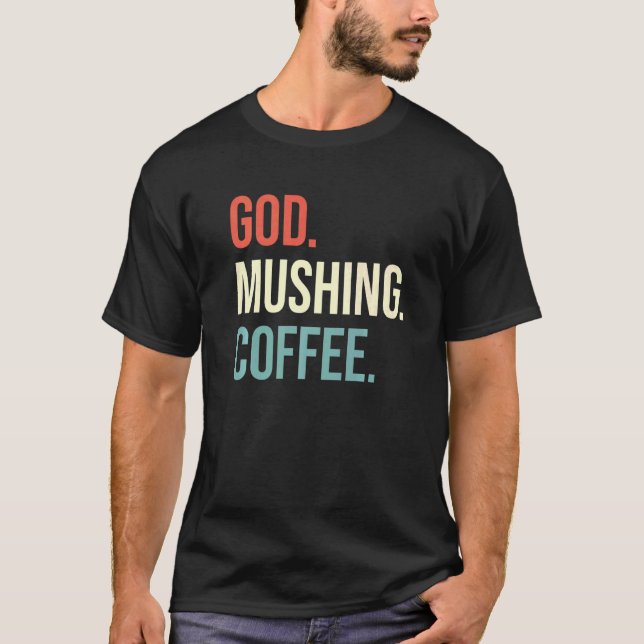 T-shirt Musher de course de chiens de traîneau (Devant)